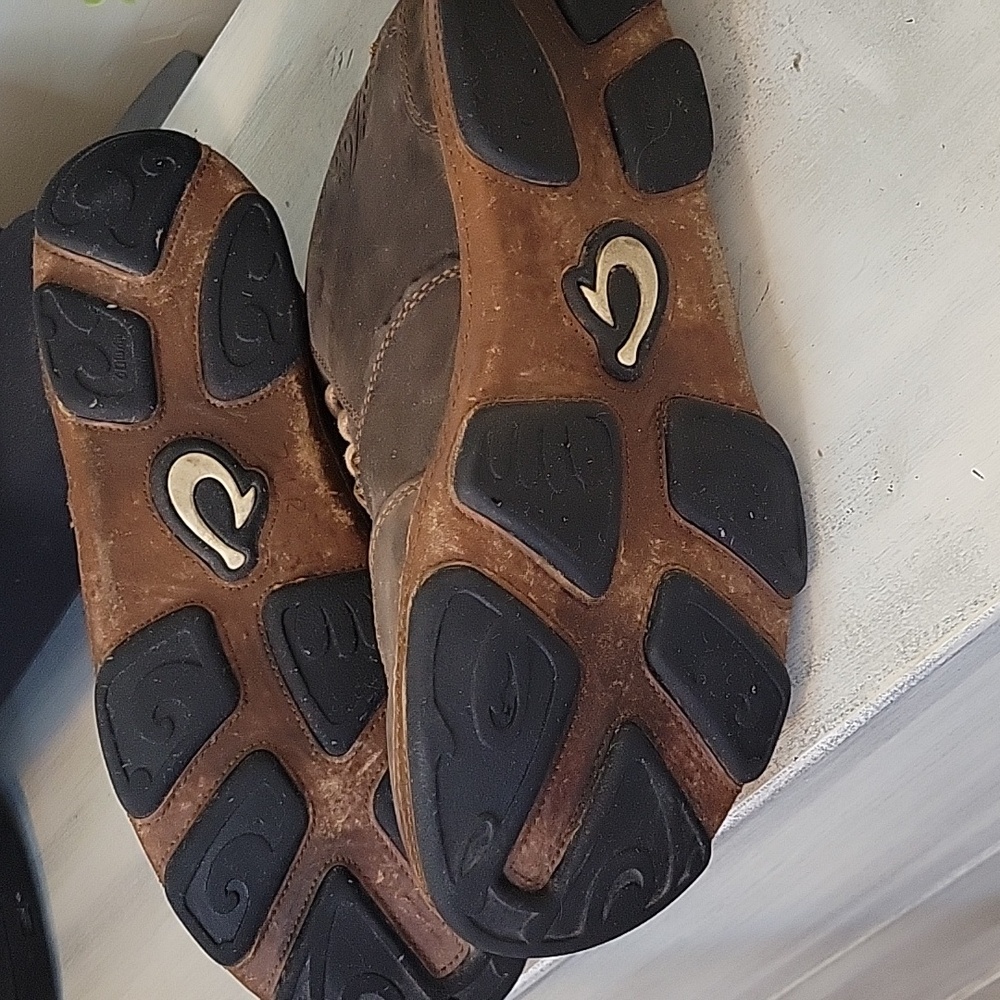 OluKai Kamuela Casual Ankle Chukka Brown Boots SZ 10M - Picture 7 of 9